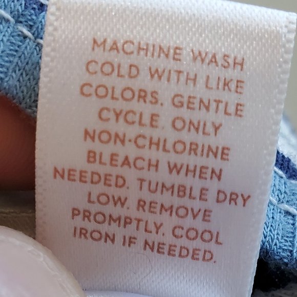 LC Lauren Conrad Blue & White Striped Tie-Front Shirt Size Small - Picture 12 of 15